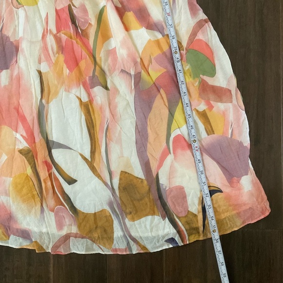 Petal And Pup Laquin Long Sleeve Maxi Dress Pink Multicolor Size XL - Picture 6 of 8